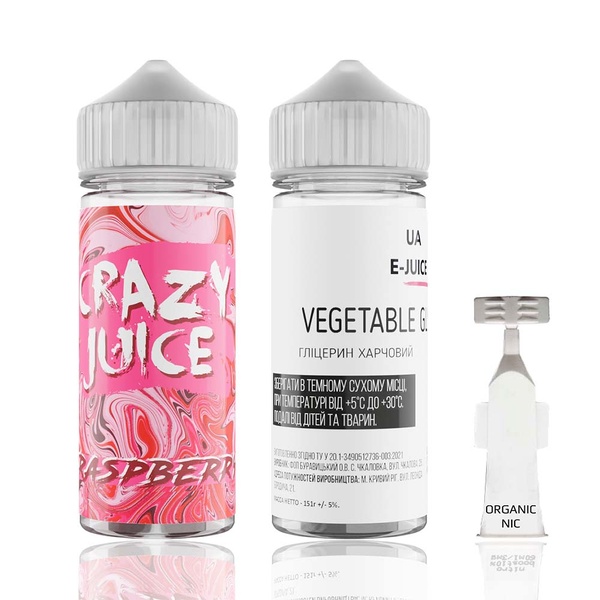 Набор Crazy Juice Raspberry, 120 мл