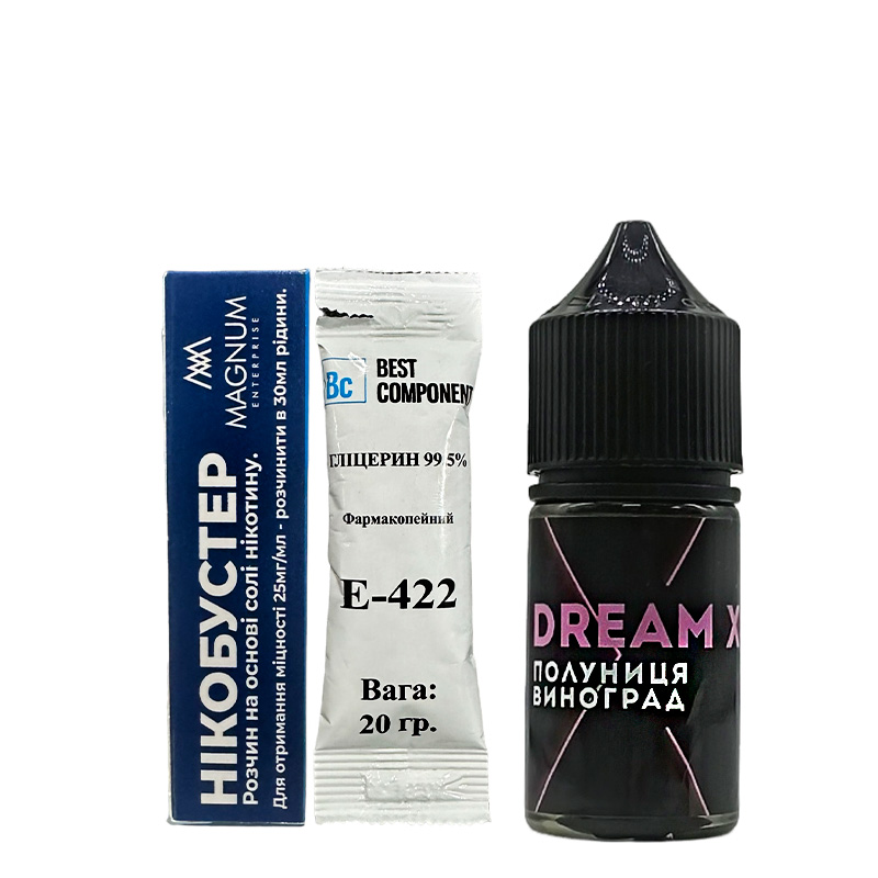 Набор Dream X Полуниця Виноград, 30 мл