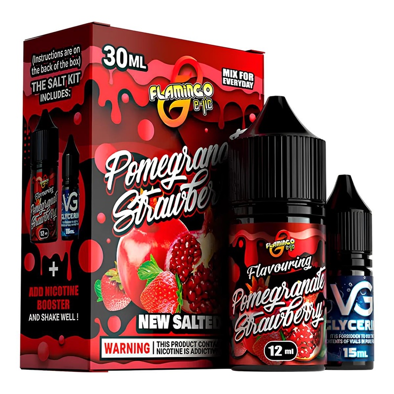 Набор Flamingo Pomegranate Strawberry, 30 мл