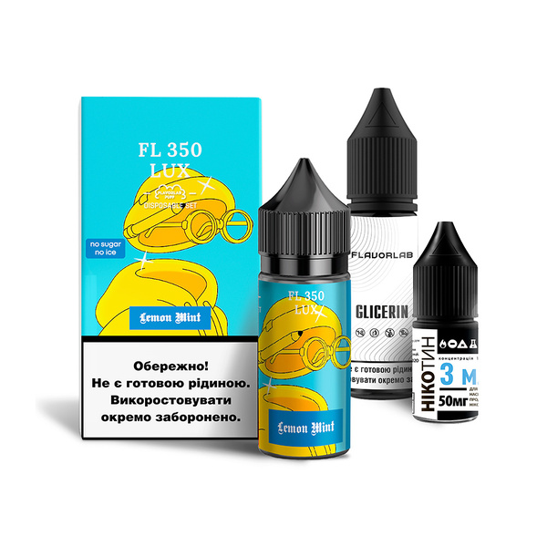 Набор Flavorlab FL350 LUX Lemon Mint, 30 мл