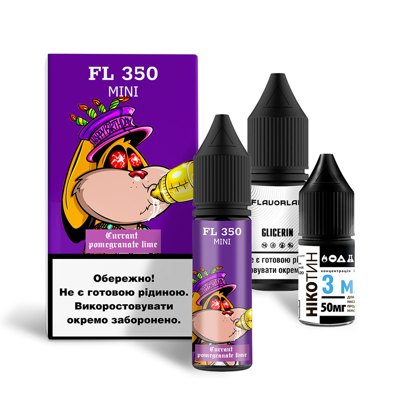 Набор Flavorlab FL350 mini Currant Pomegranate lime, 15 мл