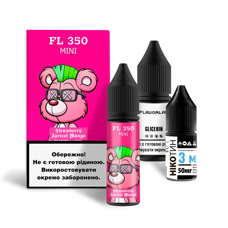 Набір Flavorlab FL350 mini Strawberry Apricot Mango, 15 мл
