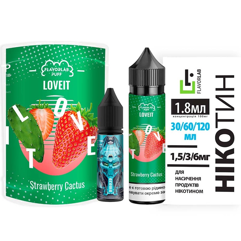 Набір Flavorlab Love IT Strawberry Cactus, 60 мл