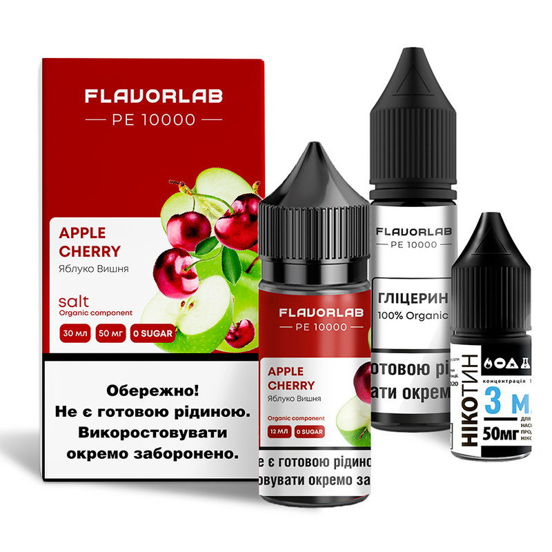 Набор Flavorlab PE 10000 Apple Cherry, 30 мл