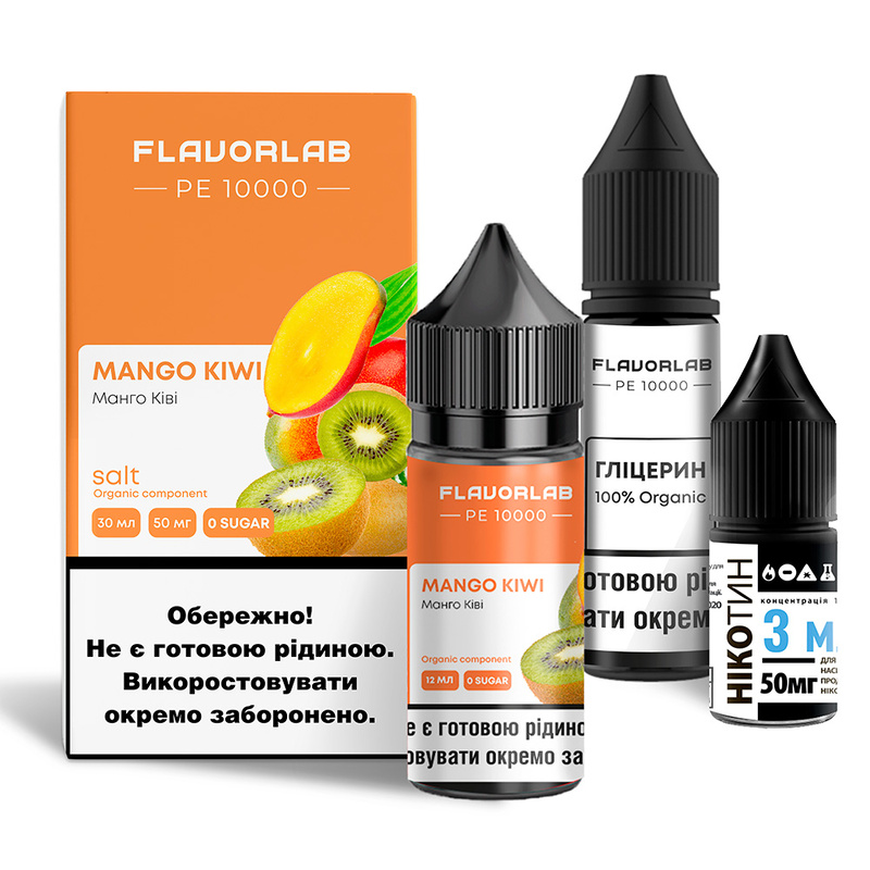 Набор Flavorlab PE 10000 Mango Kiwi, 30 мл