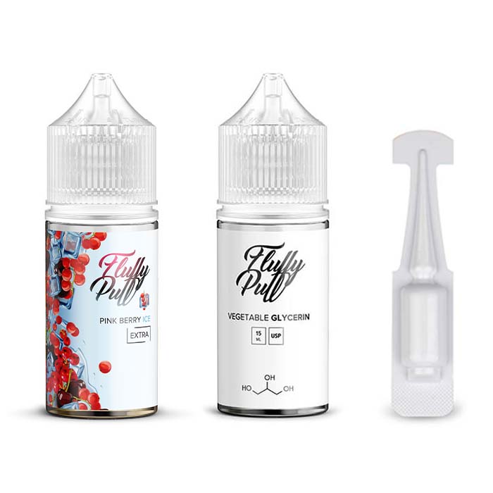 Набор Fluffy Puff Pink Berry Ice, 30 мл