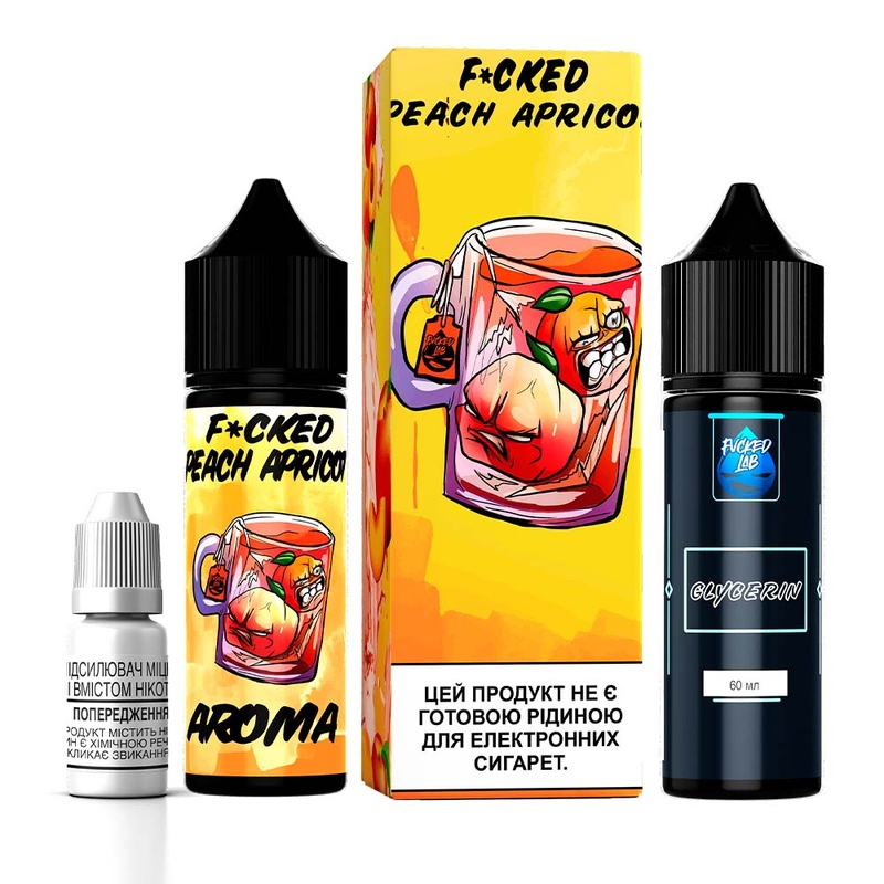 Набор Fucked Mix Peach Apricot Tea, 60 мл