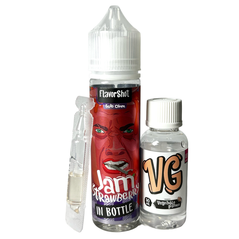 Набор In Bottle FlavorShot Strawberry Jam, 60 мл