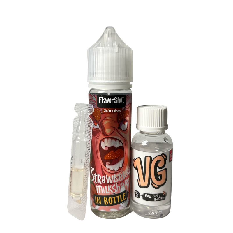 Набір In Bottle FlavorShot Strawberry Milkshake, 60 мл