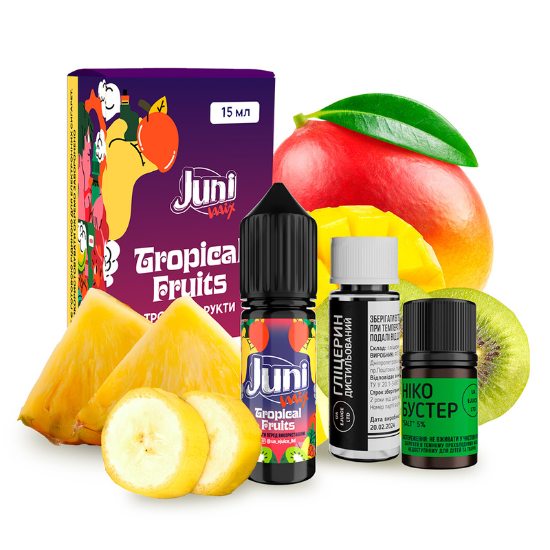 Набор Juni Mix Tropical Fruits, 15 мл