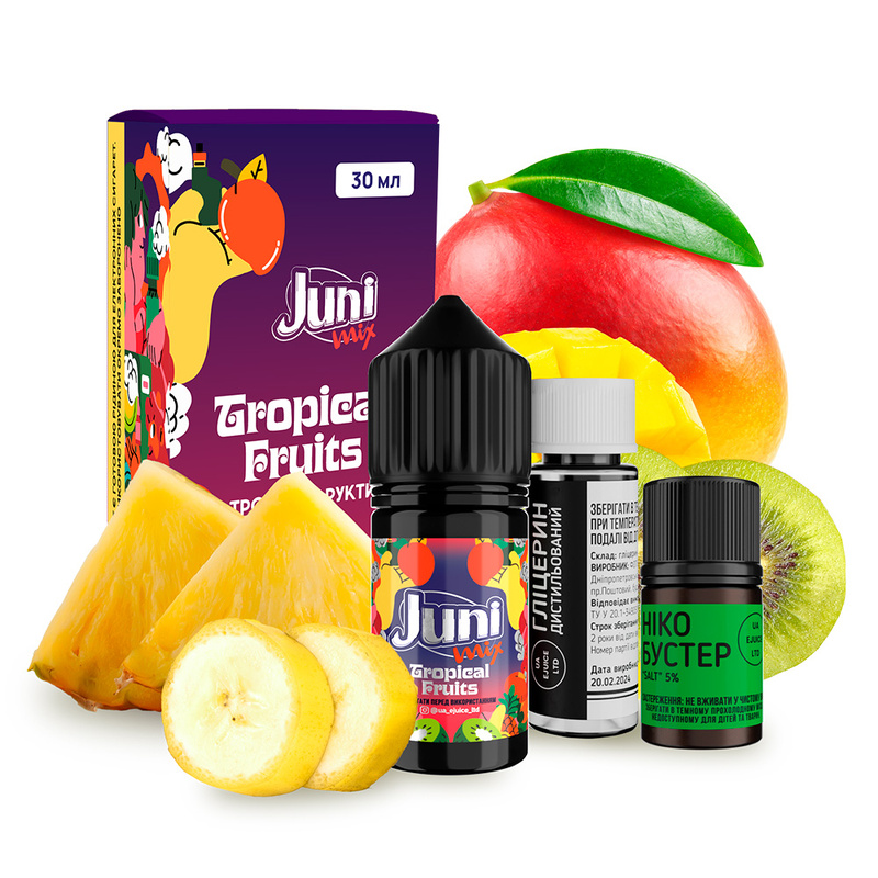 Набор Juni Mix Tropical Fruits, 30 мл