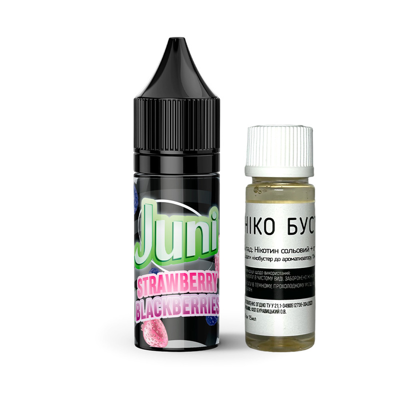 Набор Juni Silver Ice Strawberry Blackberries, 15 мл