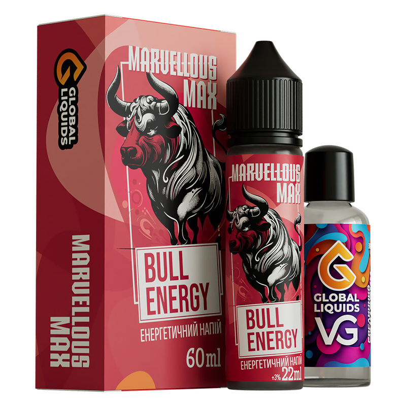 Набор Marvellous MAX Bull Energy, 60 мл