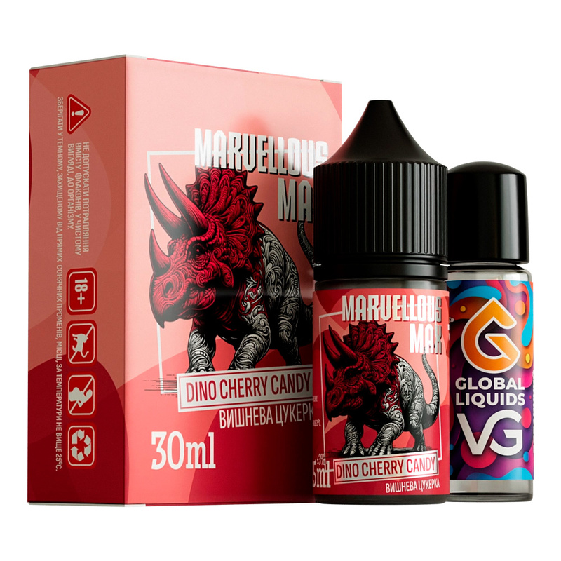 Набор Marvellous Max Dino Cherry Candy, 30 мл
