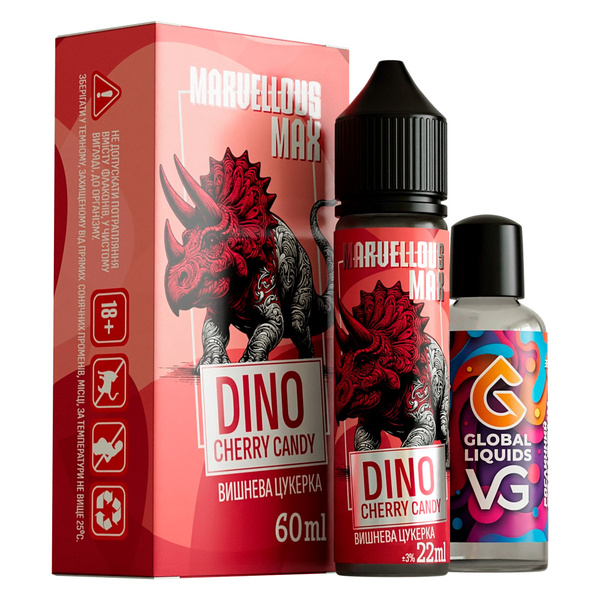 Набор Marvellous MAX Dino Cherry Candy, 60 мл
