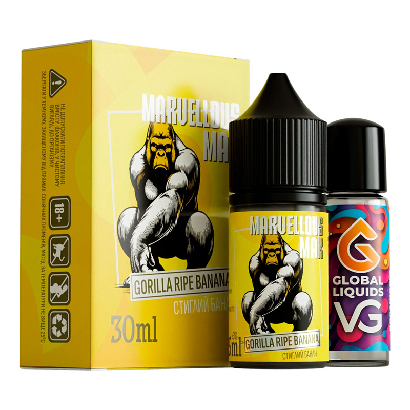 Набір Marvellous Max Gorilla Ripe Banana, 30 мл