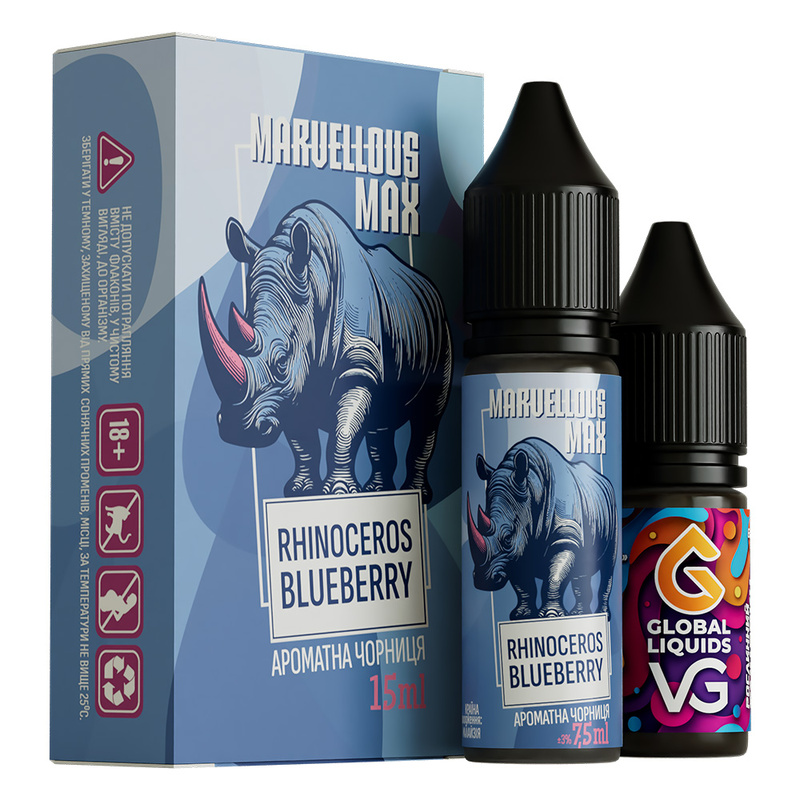 Набір Marvellous Max Rhinoceros Blueberry, 15 мл
