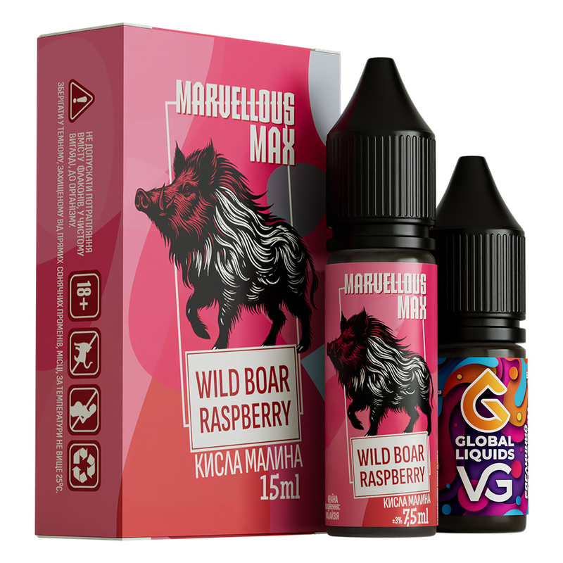 Набор Marvellous Max Wild Boar Raspberry, 15 мл