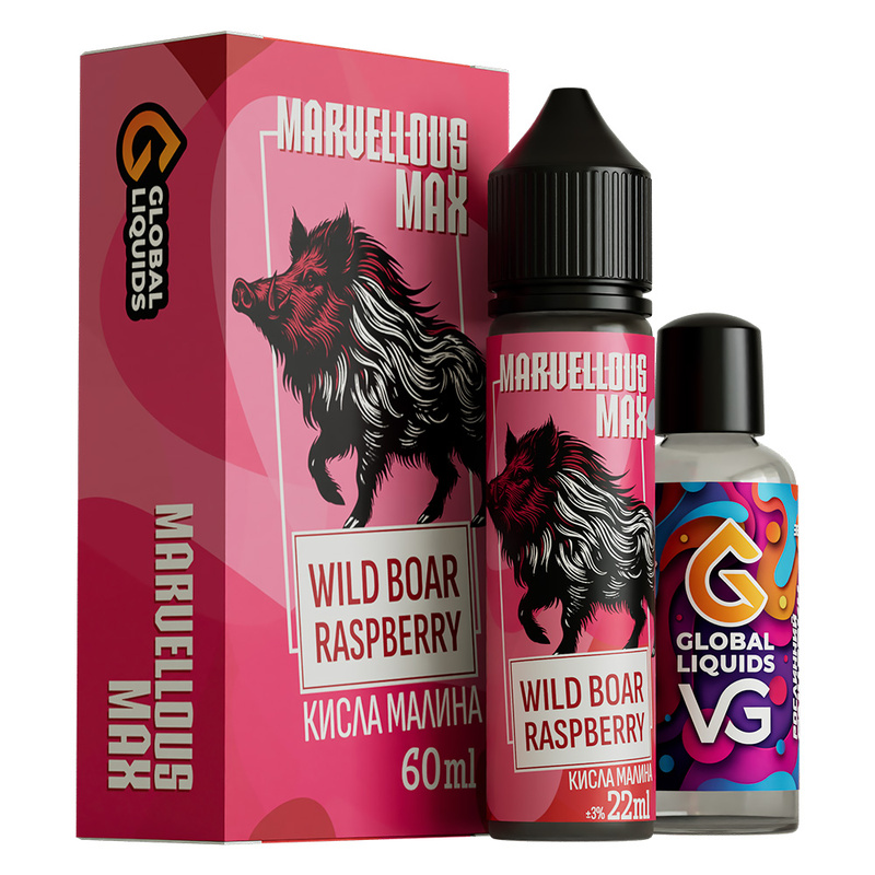 Набір Marvellous MAX Wild Boar Raspberry, 60 мл