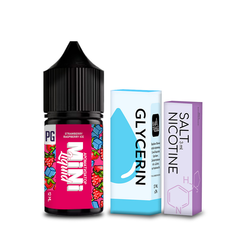 Набір Mini Liquid Strawberry Raspberry Ice, 30 мл