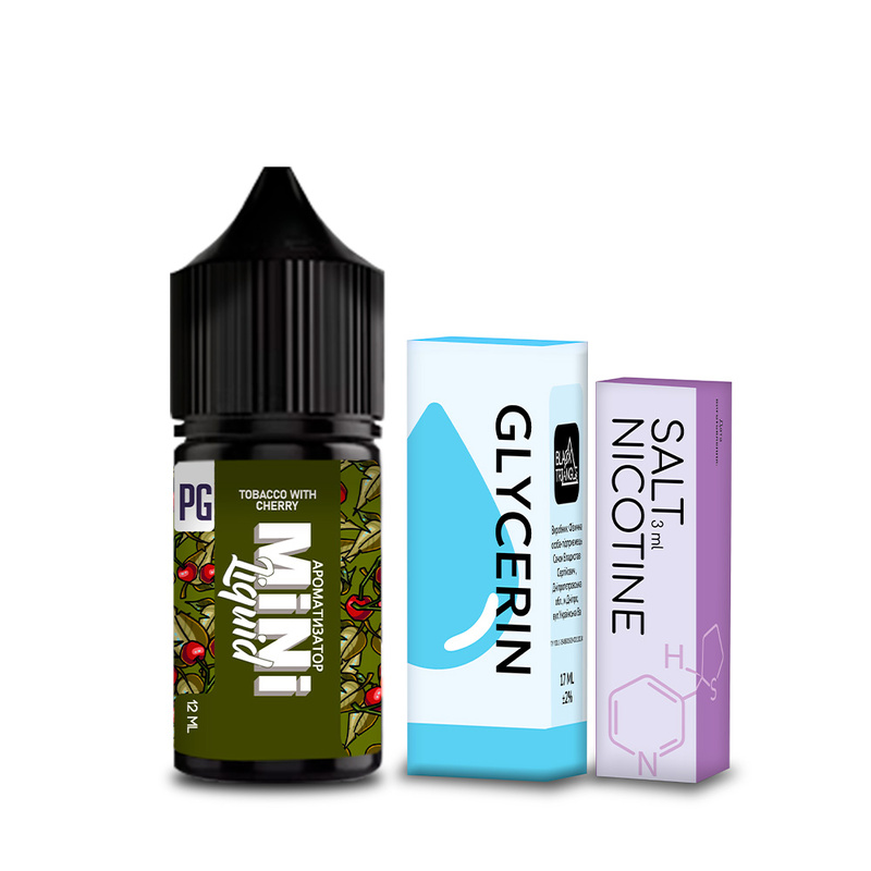Набор Mini Liquid Tobacco With Cherry, 30 мл