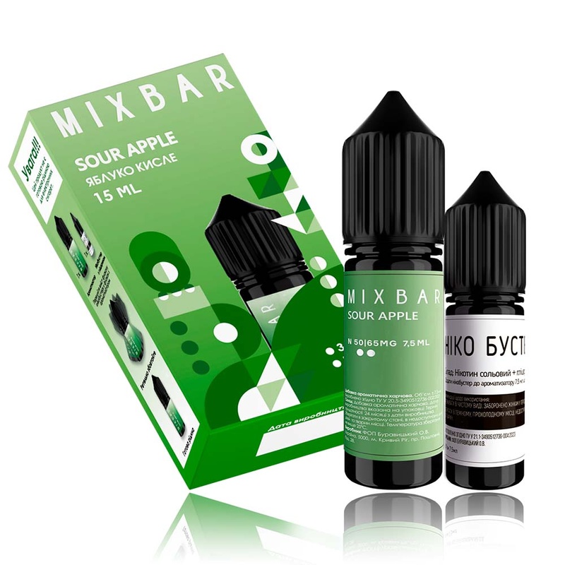 Набор Mix Bar Sour Apple, 15 мл
