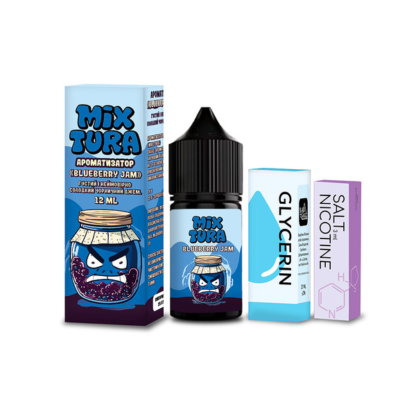 Набор Mixtura Blueberry Jam, 30 мл