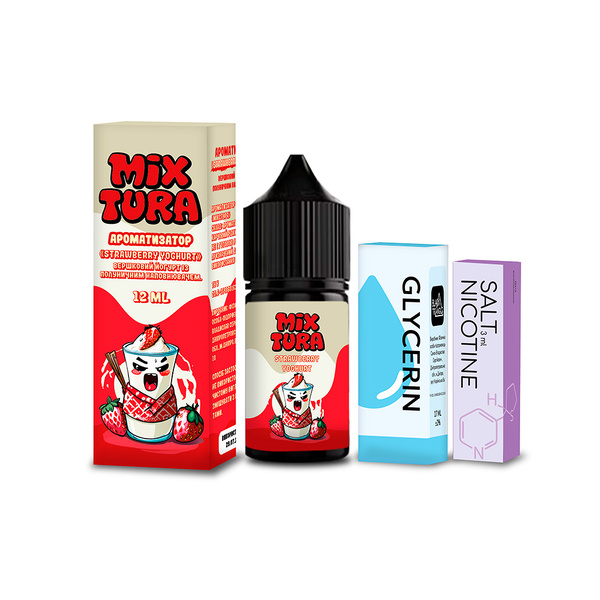 Набор Mixtura Strawberry Yoghurt, 30 мл