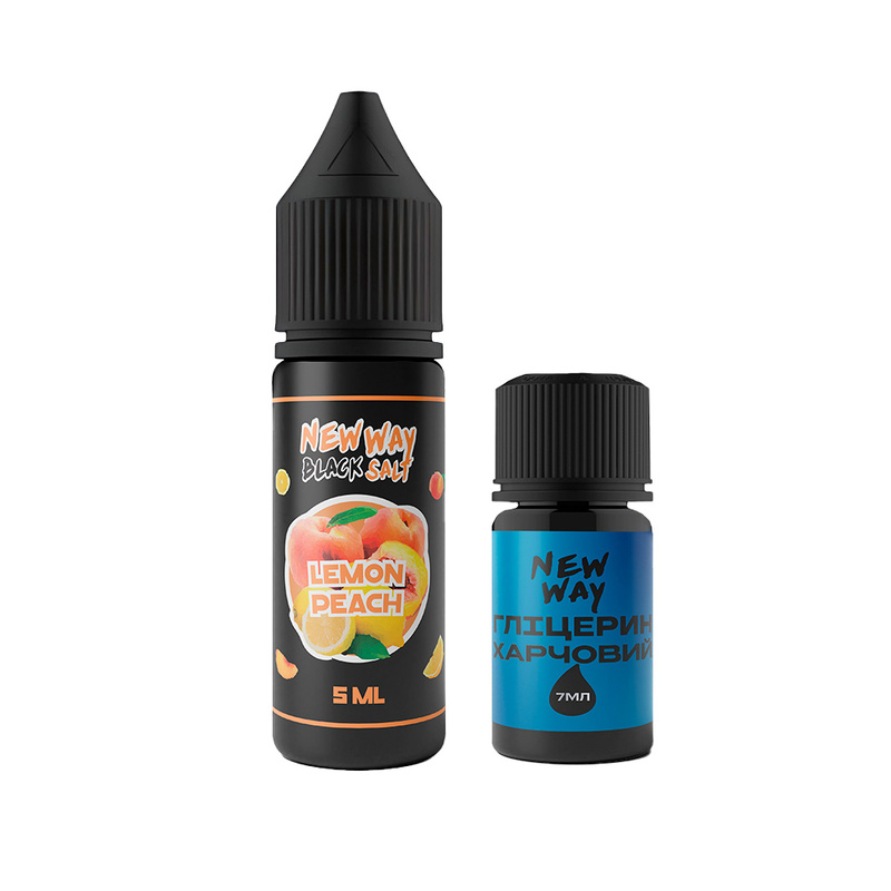 Набор New Way Black Lemon Peach, 15 мл
