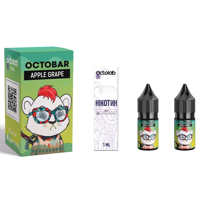 Набор Octobar Apple Grape, 10 мл