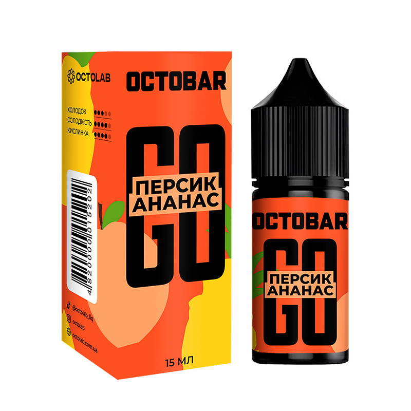 Набор Octobar Go Персик Ананас, 30 мл