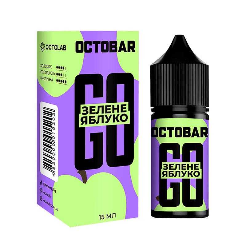 Набор Octobar Go Зелене Яблуко, 30 мл