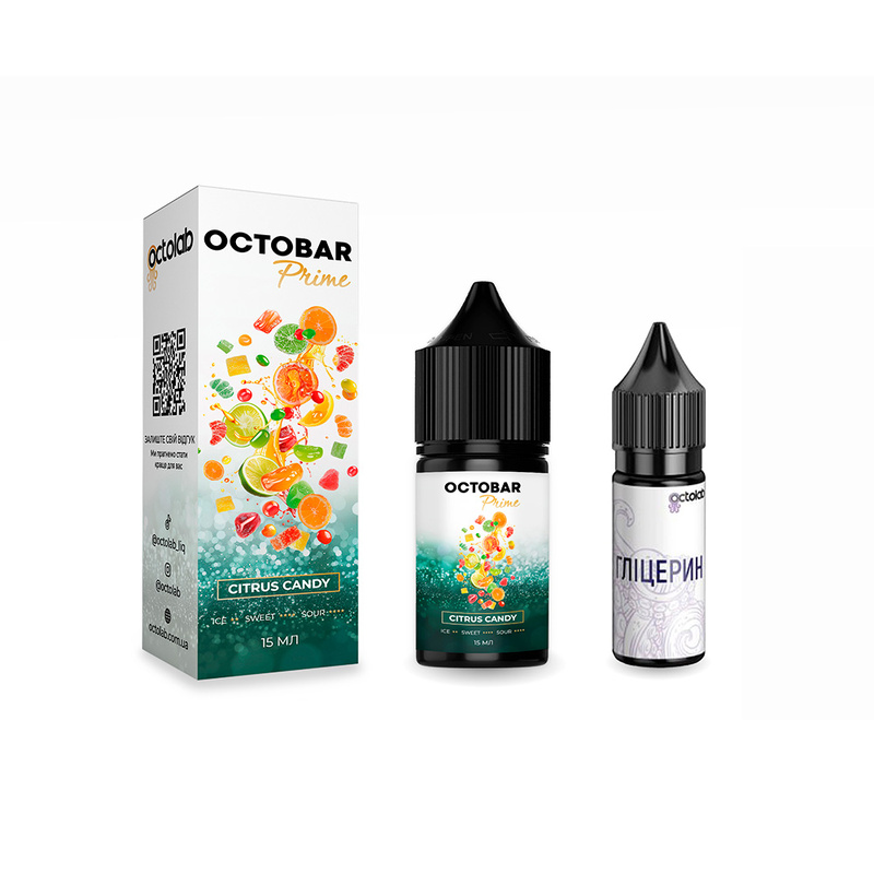 Набор Octobar Prime Citrus Candy, 15 мл