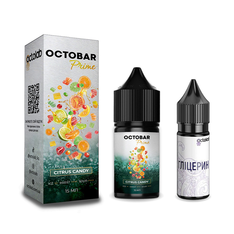 Набор Octobar Prime Citrus Candy, 30 мл