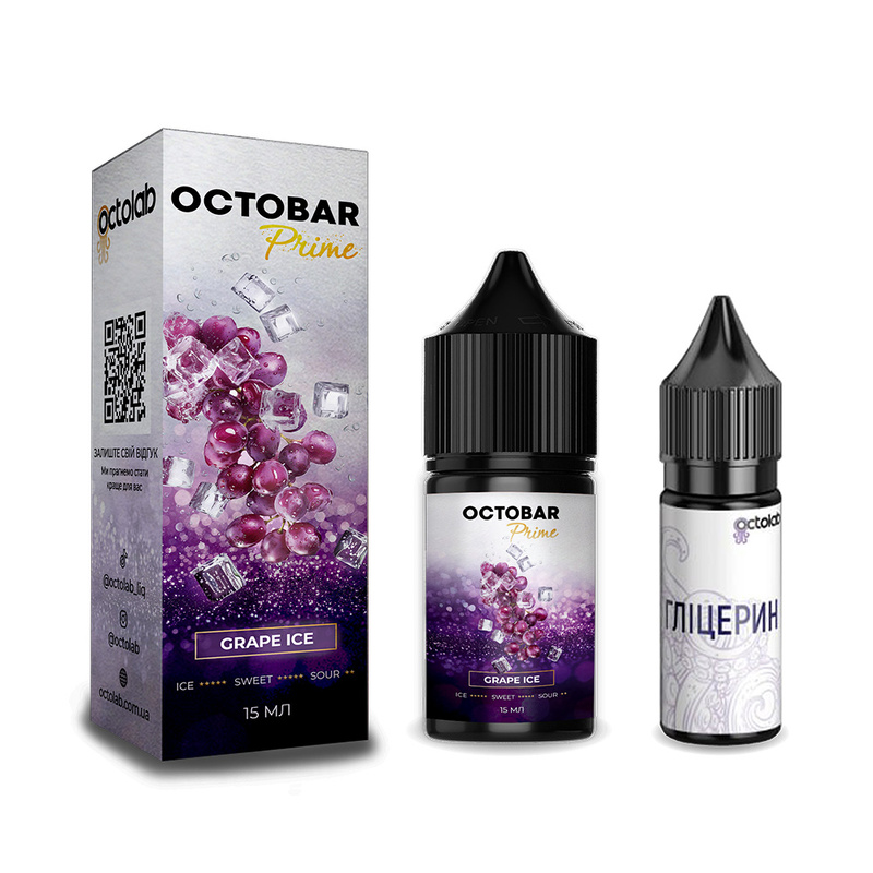 Набор Octobar Prime Grape Ice, 30 мл