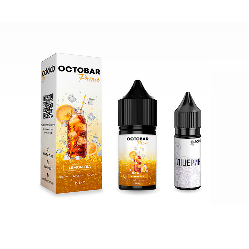 Набір Octobar Prime Lemon Tea, 15 мл