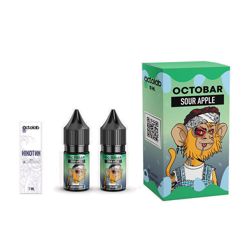 Набор Octobar Sour Apple, 10 мл