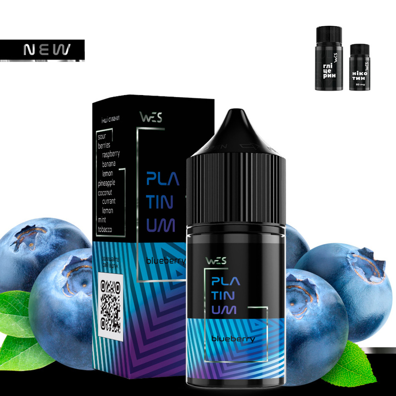 Набор WES Platinum Blueberry, 30 мл