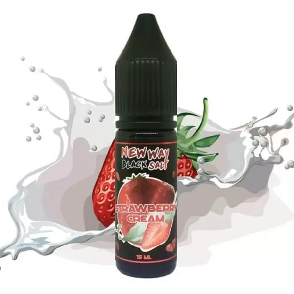 Жидкость New Way Salt Black Strawberry Cream, 15 мл