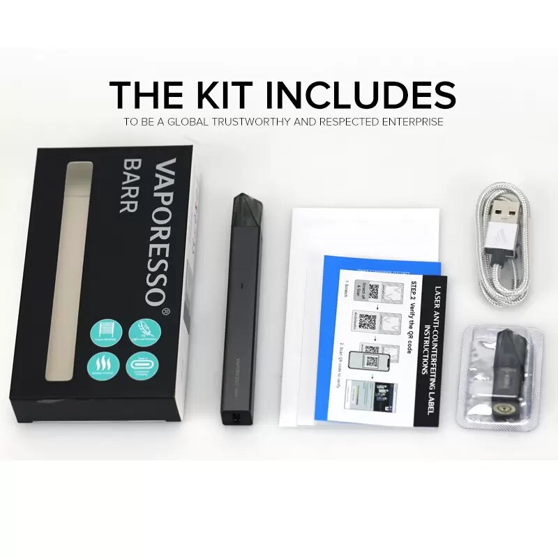 Стартовый набор Vaporesso BARR Pod Kit 350mAh (Original) - 14