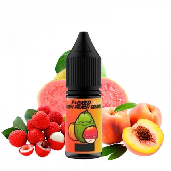 Жидкость Fvcked Lab Salt Lichi Peach Guava, 10 мл