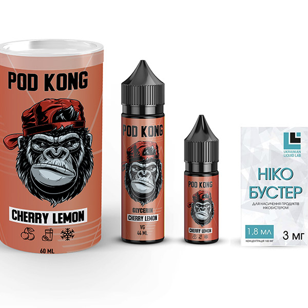 Набір POD KONG Cherry Lemon, 60 мл Органічний