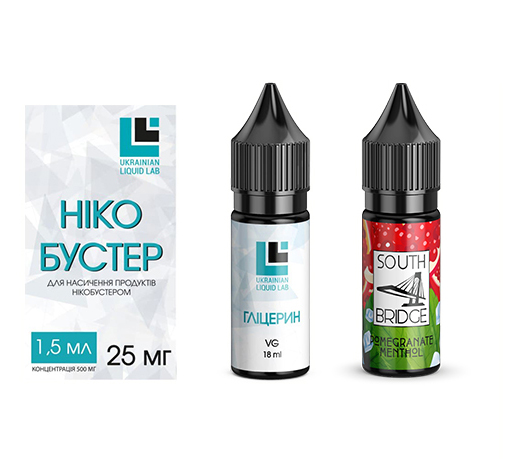 Набор South Bridge Pomegranate Menthol, 30 мл Солевой