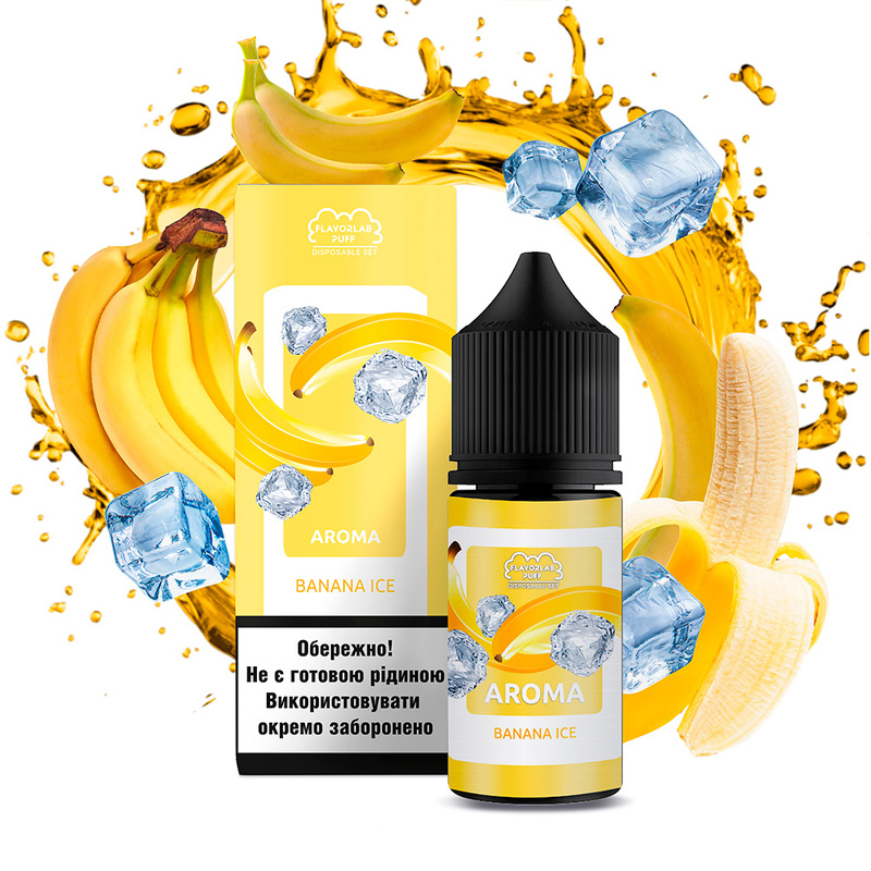 Набір Flavorlab Disposable Puff Banana ice, 30 мл