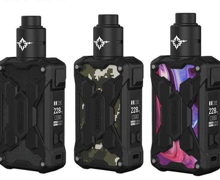 ROGUE イルミナティMODとRainmarker RDAのセット Купить Стартовый набор Rincoe Mechman Lite 228W with Metis RDA Kit
