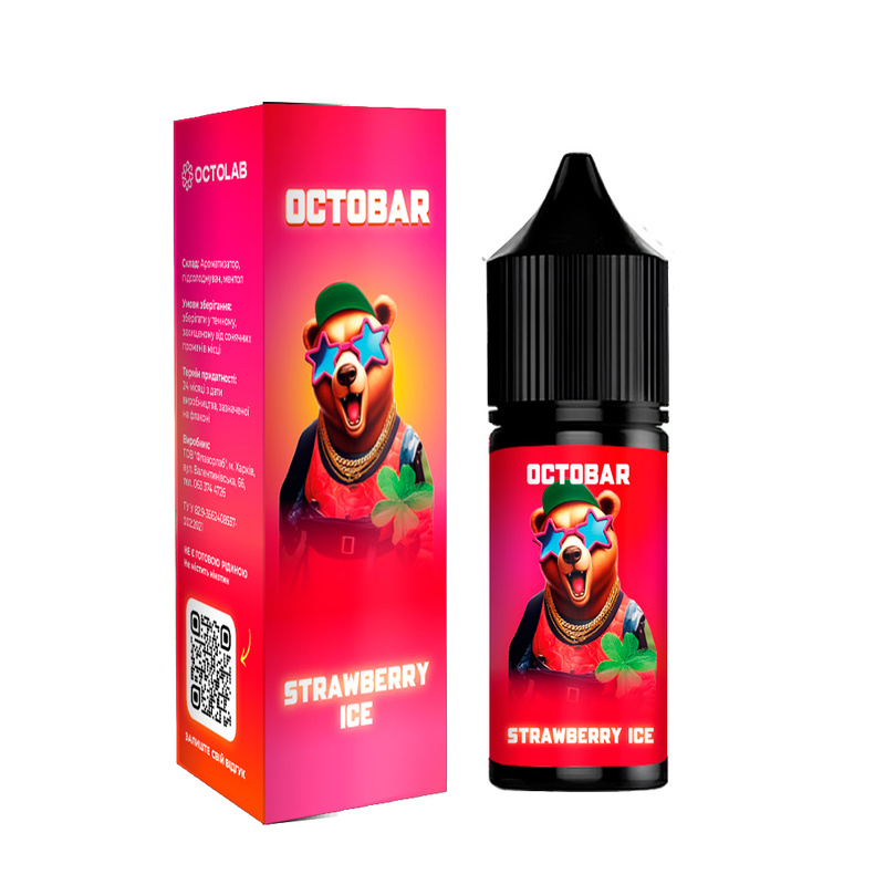 Набор Octobar NFT Strawberry Ice, 15 мл