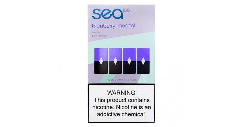Сменный картридж для Juul Sea Pods - Blueberry Menthol 4 шт (Original)