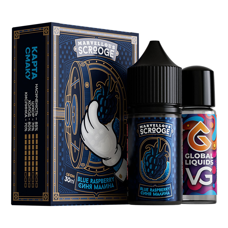 Набір Marvellous Scrooge Blue Raspberry, 30 мл