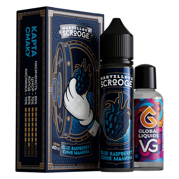 Набор Marvellous Scrooge Blue Raspberry, 60 мл