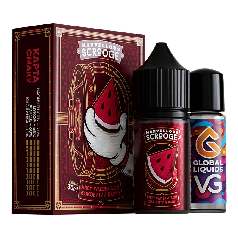 Набір Marvellous Scrooge Juicy Watermelon, 30 мл